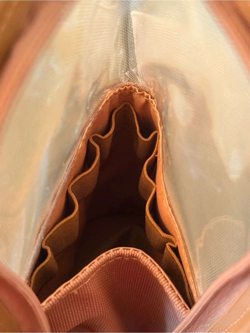 BEIS The Makeup Brush Pouch in Camel